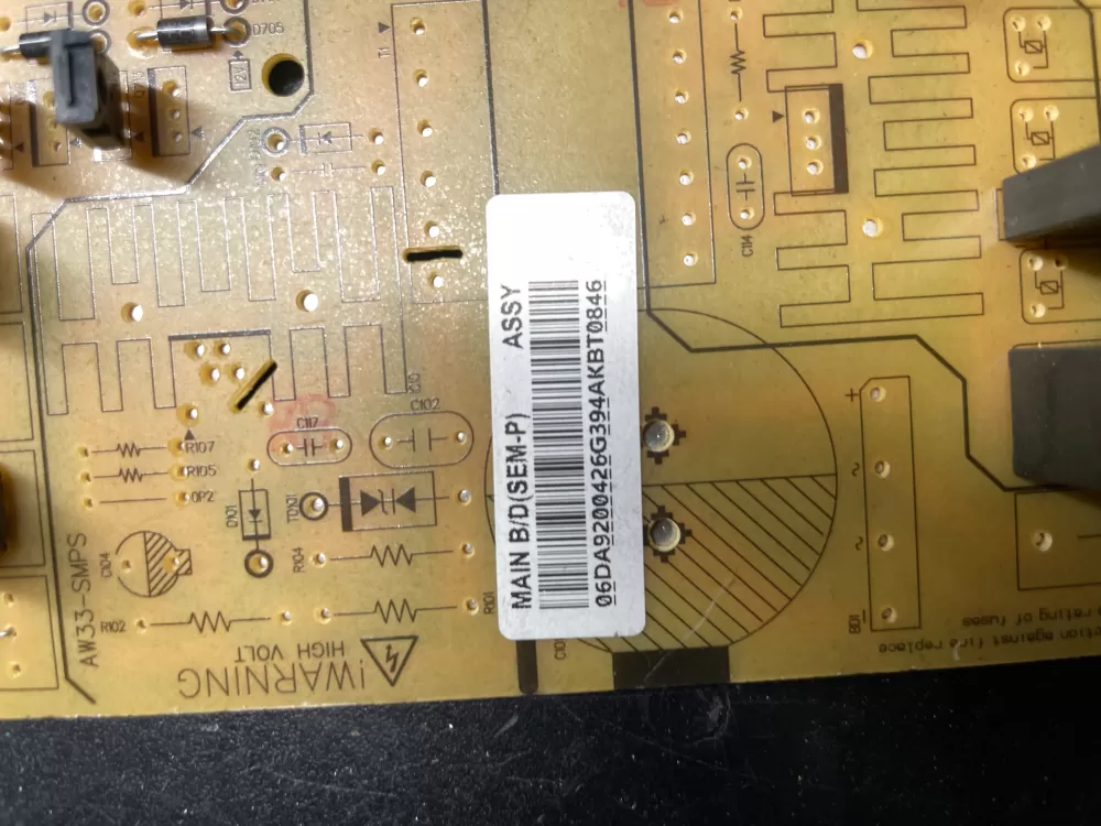 Samsung DA92-00426G Refrigerator Control Board Main AZ35793 | Wm447