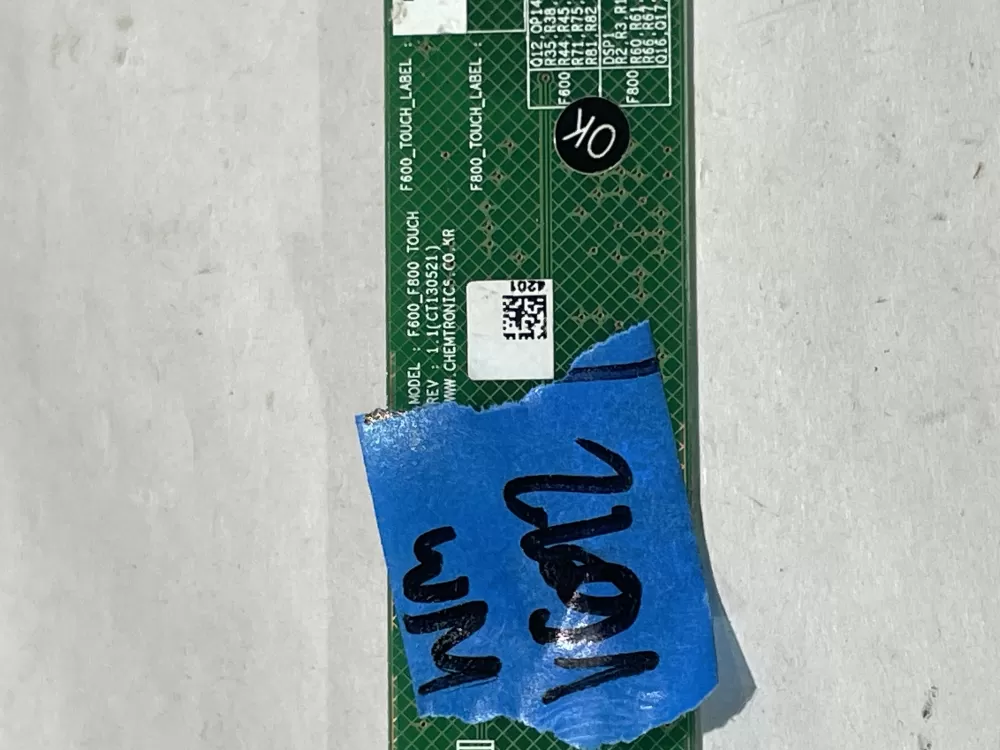 Samsung DD92-00037B Dishwasher User Interface AZ149693 | Wmv692