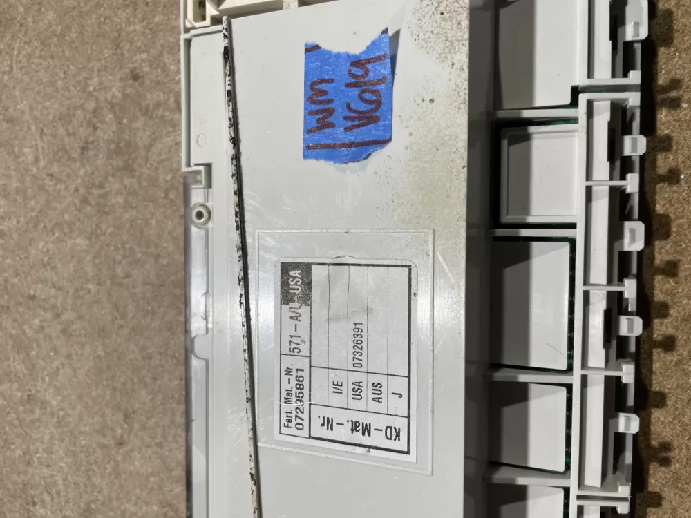 Miele 07326391 Dishwasher Control Board Power Unit AZ75834 | Wmv619