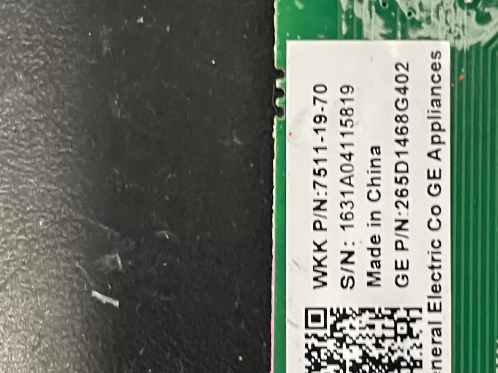 GE 265D1468G402 Dishwasher Control Board AZ20274 | WM1037