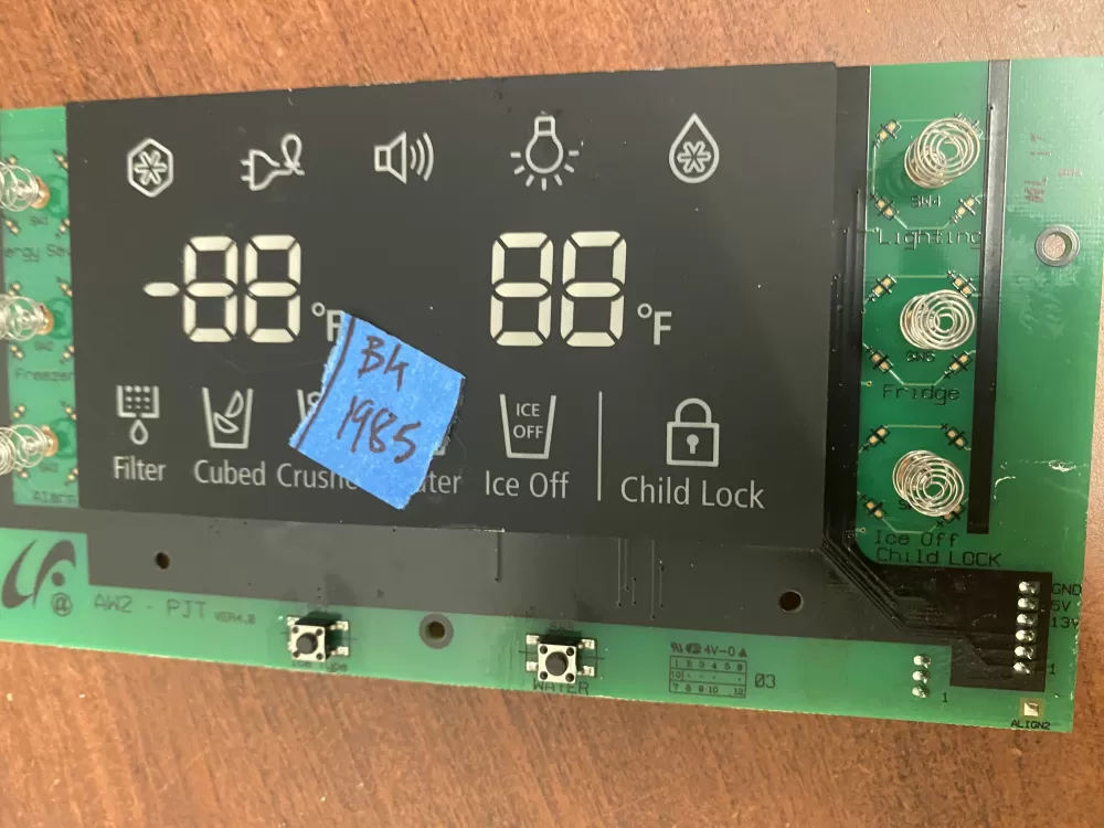 Samsung DA41-00540J Refrigerator Display Control Board Display AZ57877 | BK1985