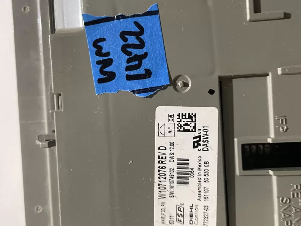 KitchenAid W10539792 W10712076 Dishwasher Control Board AZ190790 | Wm1422