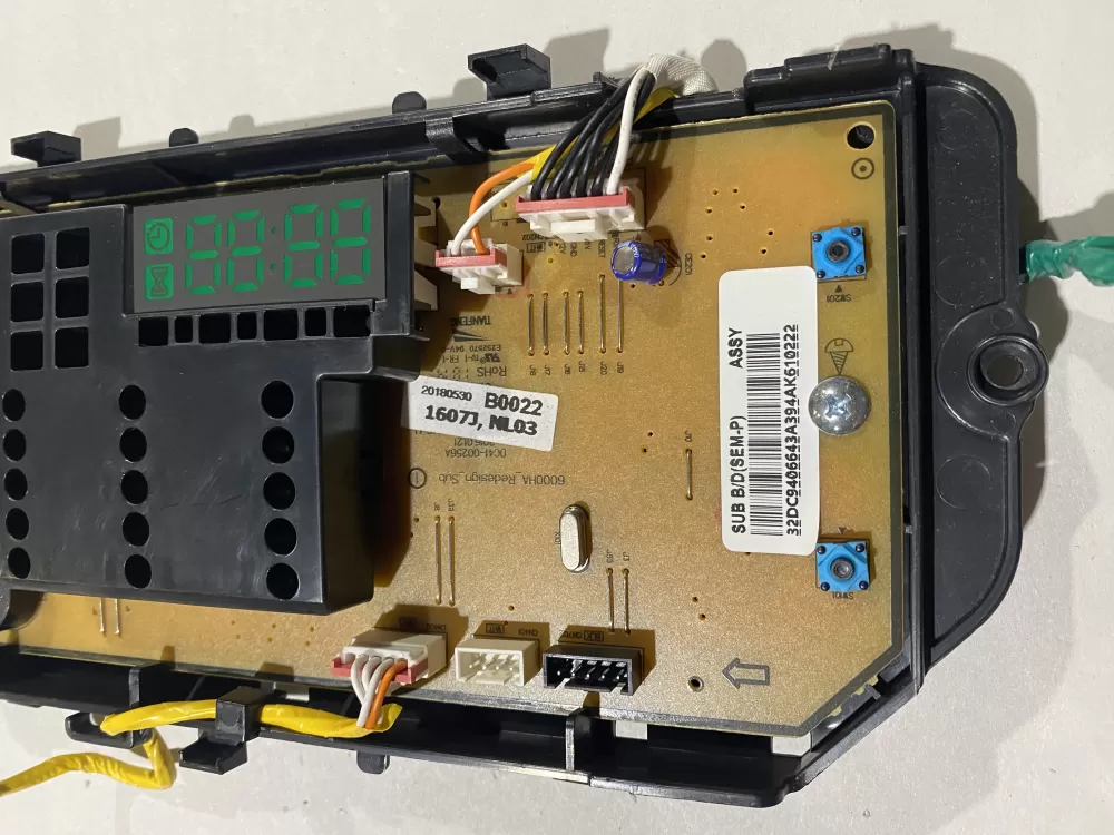 Samsung DC92-01607J DC94-06643A Dryer UI Control Board  AZ140920 | BKV747