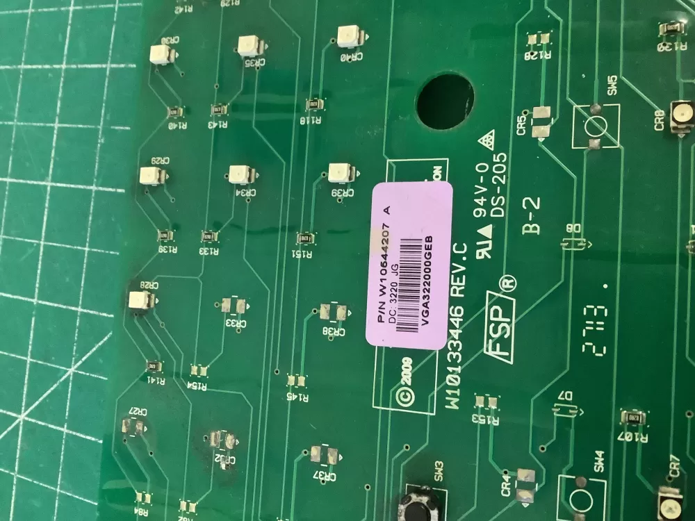 Whirlpool W10544207 Washer Board Control AZ205496 | NR560