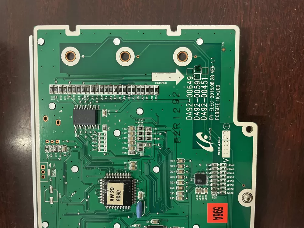 Samsung DA92-00596A Refrigerator Dispenser Control Board AZ47930 | KM700