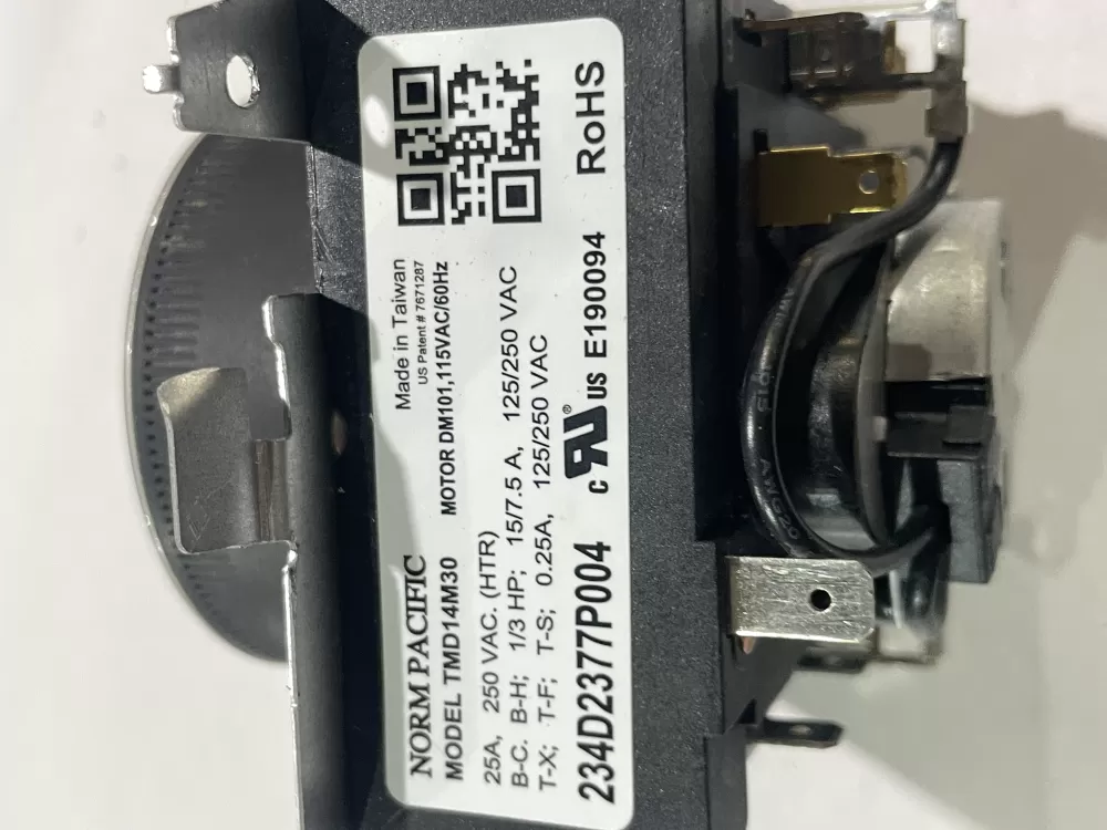 GE WE04X24550 234D2377P004 TMD14M30 Dryer Timer AZ183458 | Wm2703