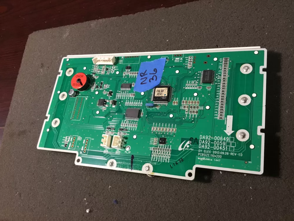 Samsung DA92 00649A Refrigerator Control Board Dispenser AZ98201 | NR36