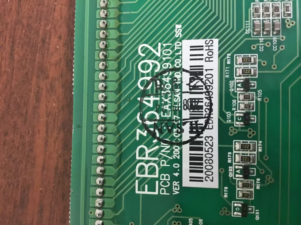 Kenmore EBR36499201 Refrigerator Control Board Dispenser Panel AZ30584 | NR917