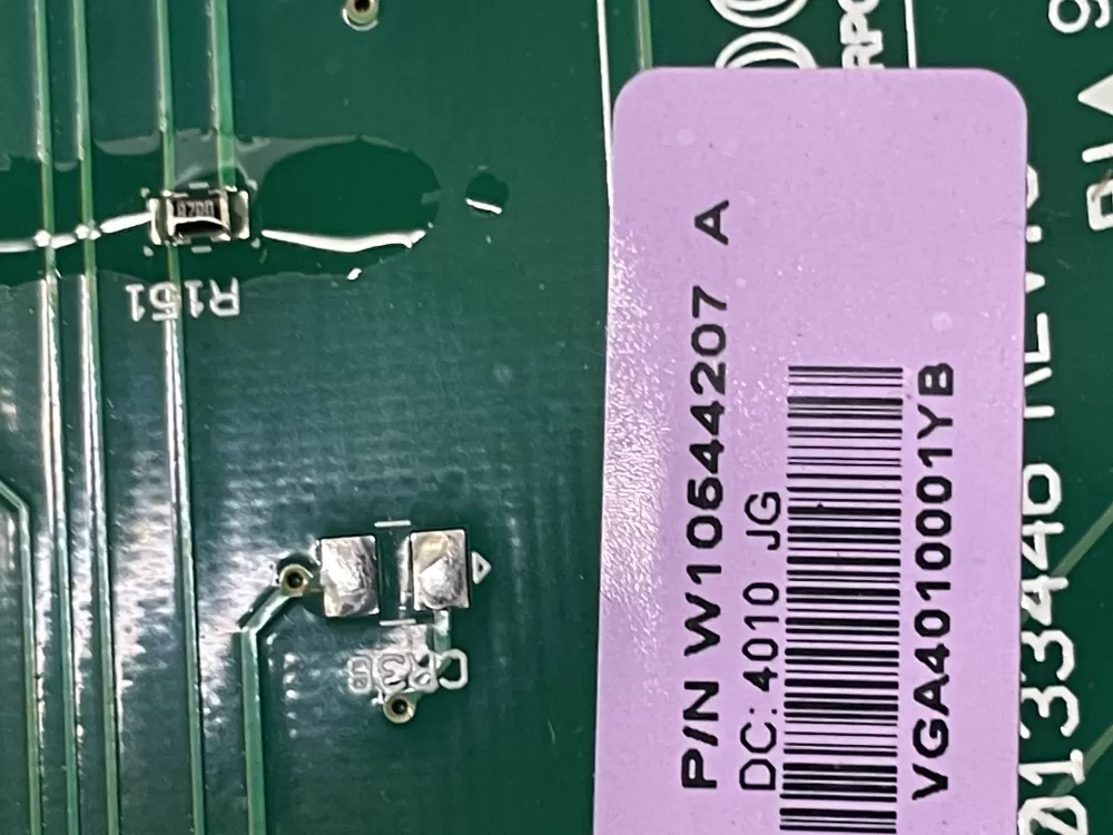 Whirlpool W10544207 Washer Board Control AZ21567 | WM1149