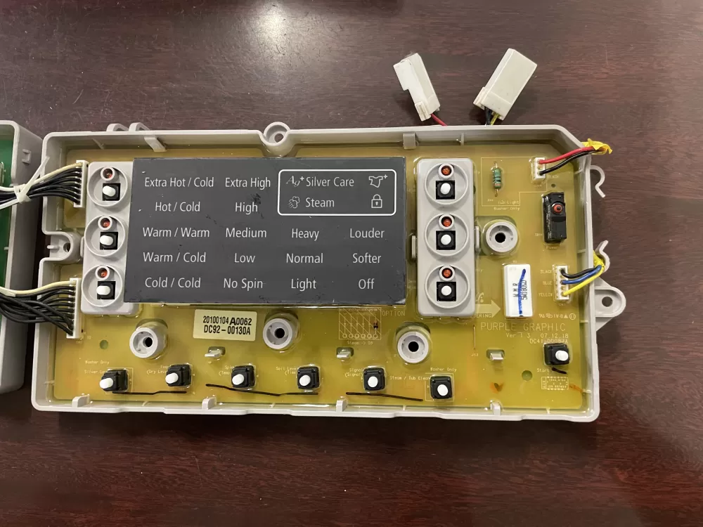 Samsung DC92-00130A DC92-00125A Washer UI Control Board AZ47424 | KMV445