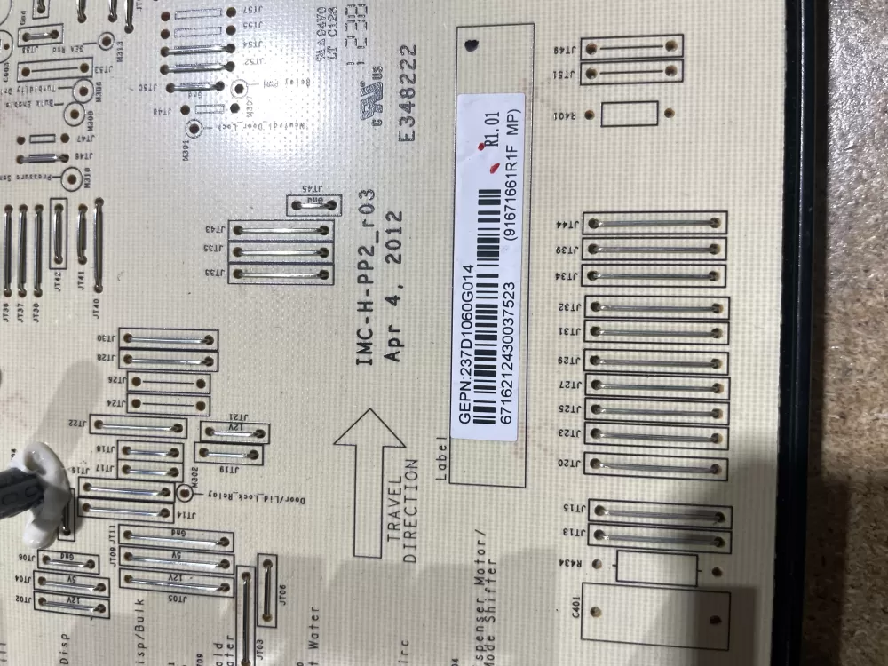 GE 237D1060G014 Washer Control Board AZ68613 | Wmv598