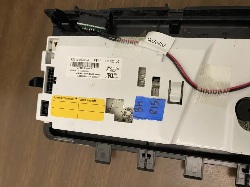 Whirlpool W10820374 W10848301 Refrigerator Control Board AZ103355 | BK815