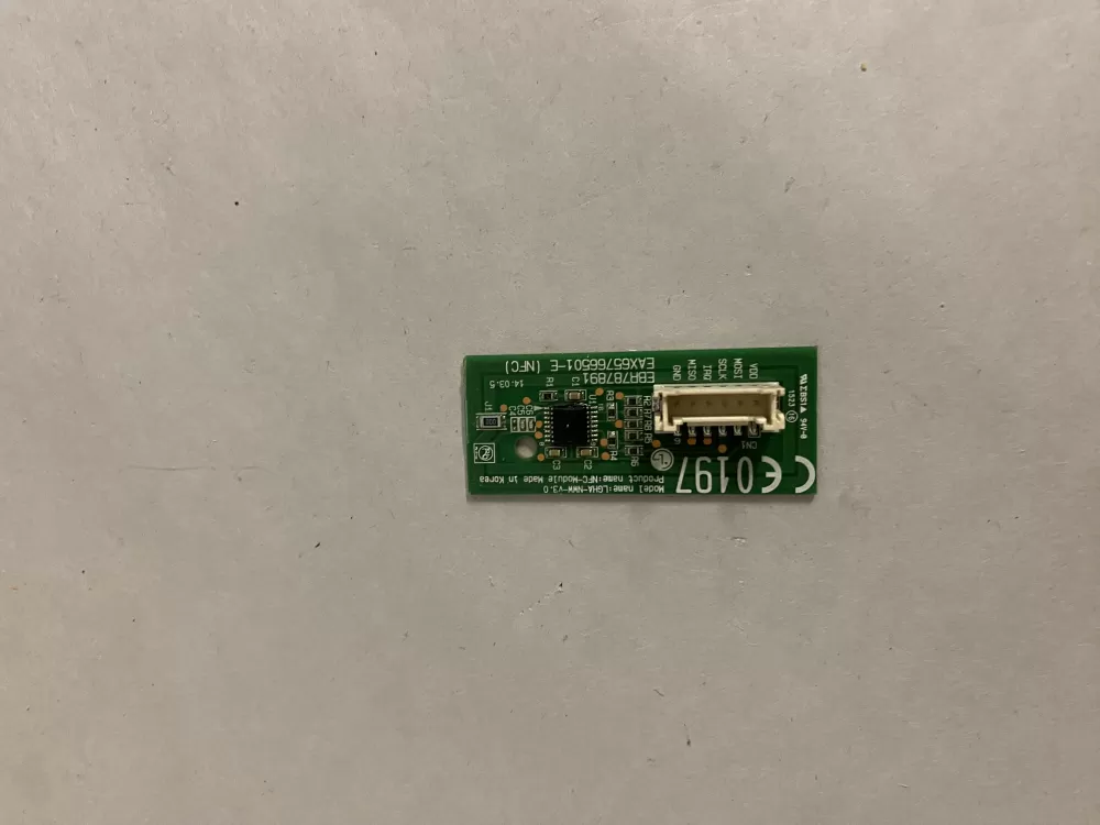 LG EBR80574938  AP6982795  EBR78789101 Washer User Interface Control Board
