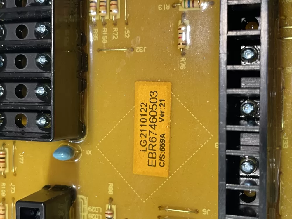 LG EBR67460503 EBR62198103 Washer Control Board AZ148494 | Wmv299