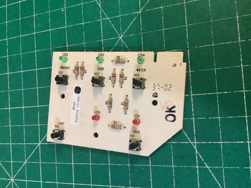 Maytag WP61005277 Refrigerator Dispenser Control Board Switch AZ212994 | NR107