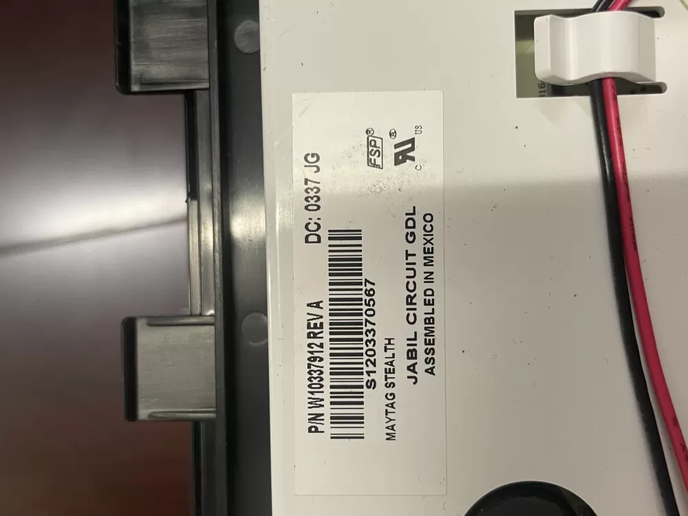 Maytag W10337912 WPW10337912 Refrigerator Control Board Panel AZ82506 | Wm122
