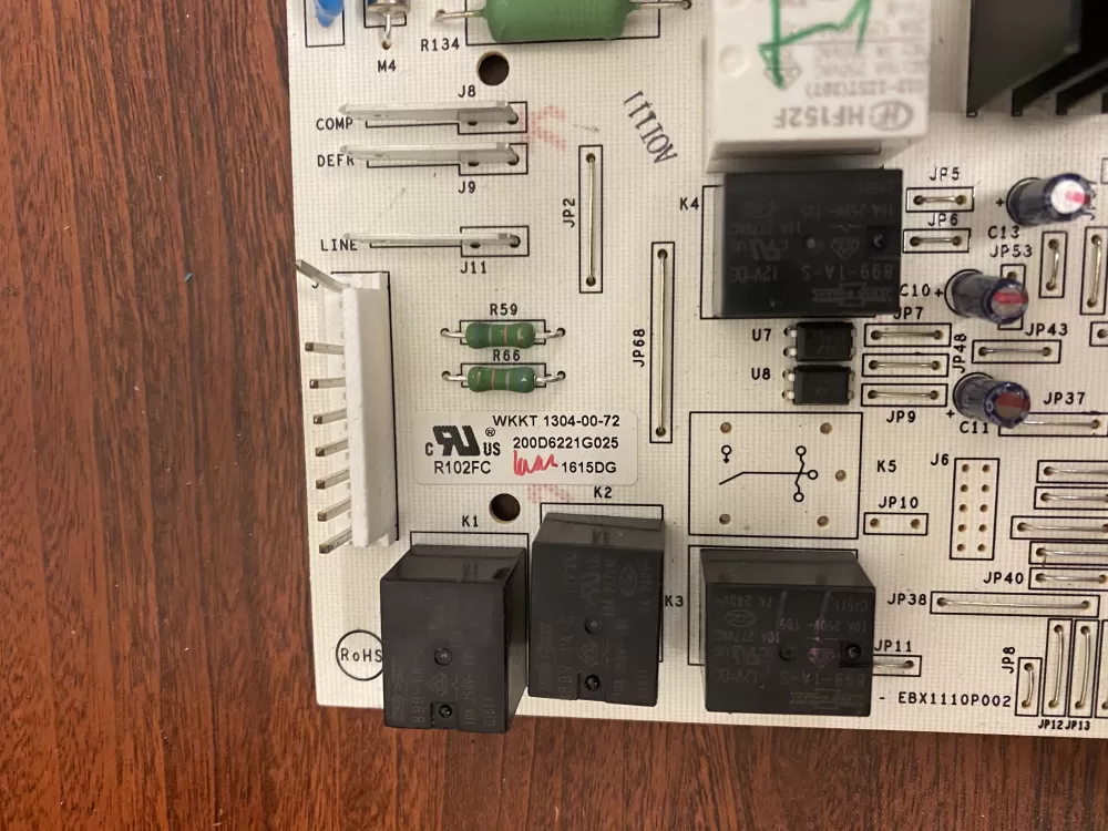 GE EBX1110P002 200D6221G025 WR55X11072 Refrigerator Control Board