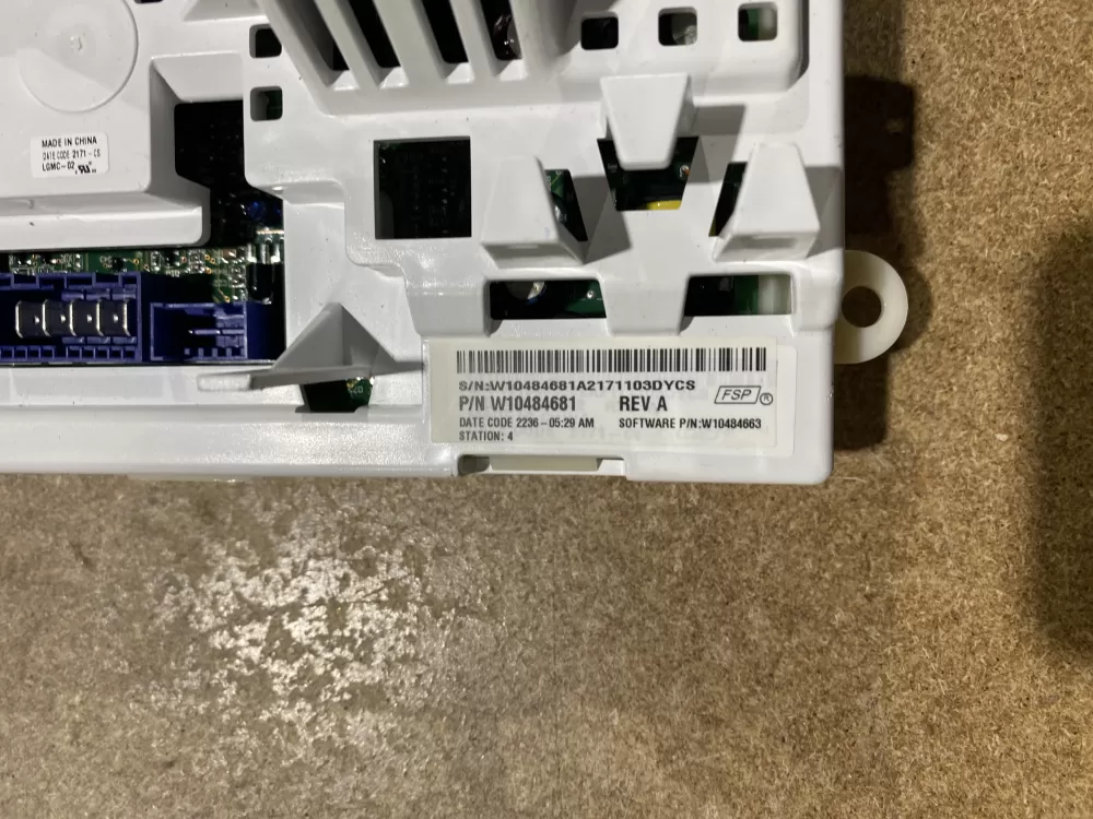 Whirlpool Amana Admiral Roper W10484681 Washer Control Board AZ75782 | BK306