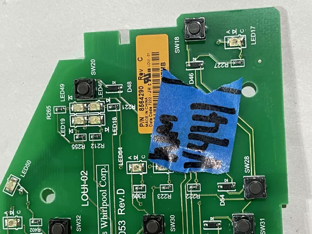 Whirlpool Maytag Kenmore 8564290 8565349 Washer Control Board AZ167401 | Wmv441