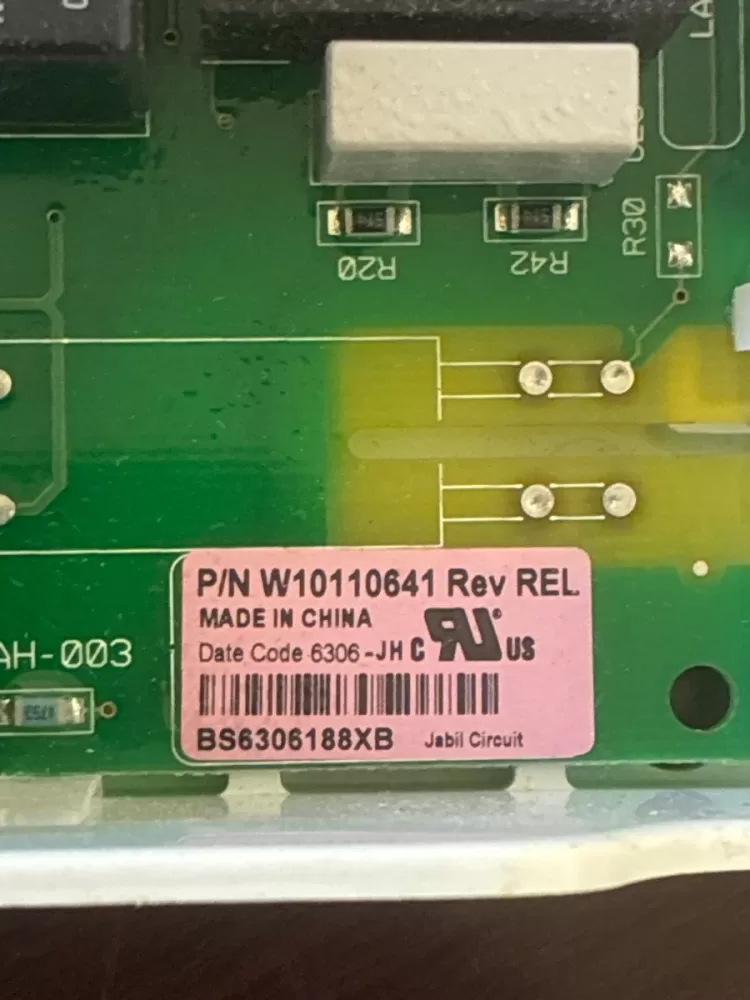 W10110641 Whirlpool Dryer Board Control