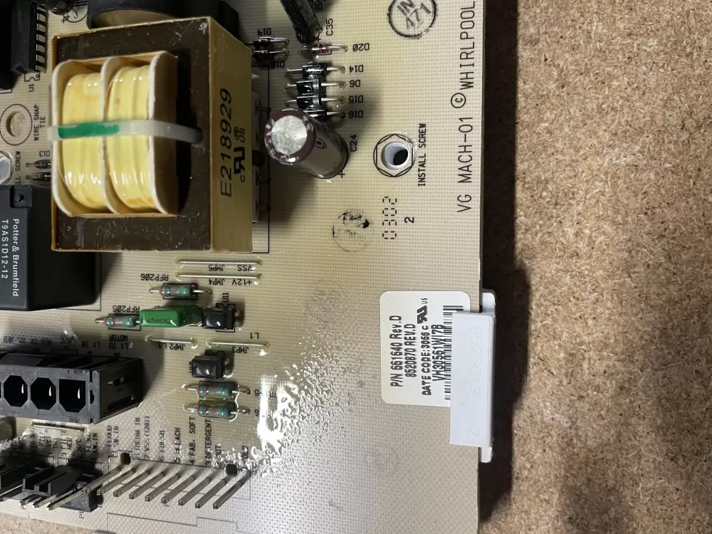 Whirlpool Kenmore 661640 VGMACH 01 8520870 Washer Control Board AZ4158 | KM1409