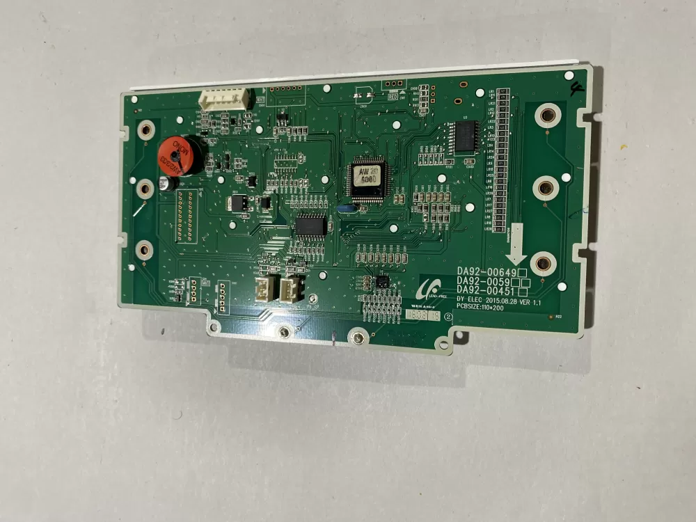 Samsung DA92 00649A Refrigerator Control Board Dispenser AZ169567 | BK2594