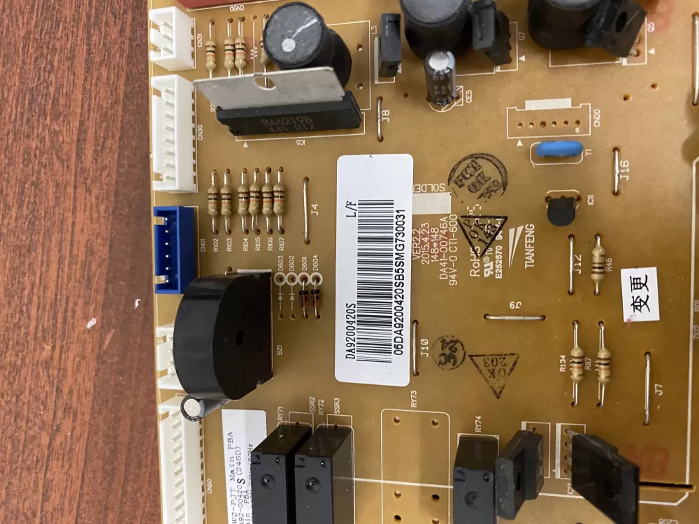 Samsung DA92 00420S Refrigerator Control Board AZ38197 | BK95