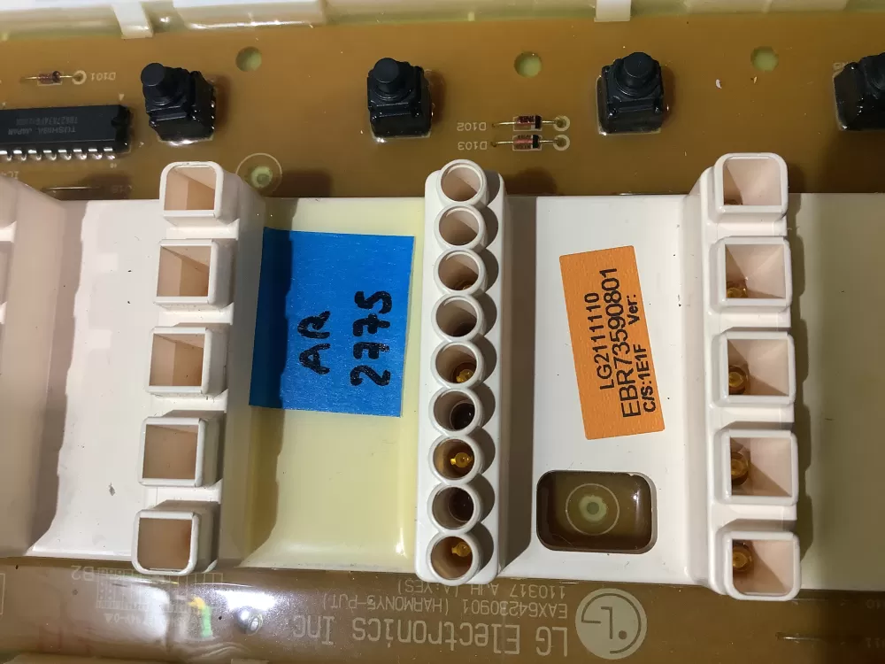 LG EBR73590801 Dryer Control Board AZ199116 | AR2775
