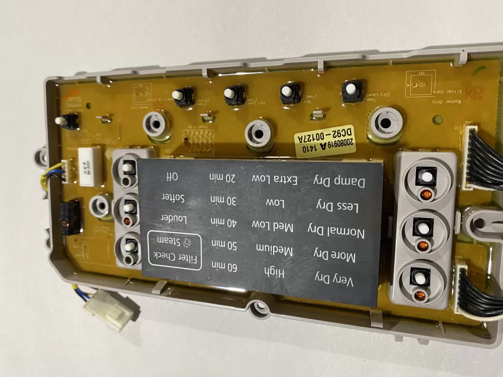Samsung DC92 00127A Dryer Control Board AZ132406 | BKV513