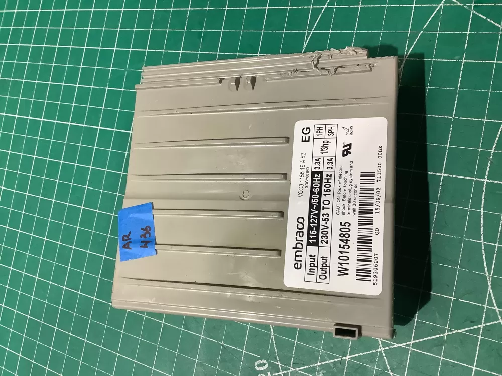 Whirlpool W10154805 Refrigerator Inverter Control Board AZ194991 | AR436