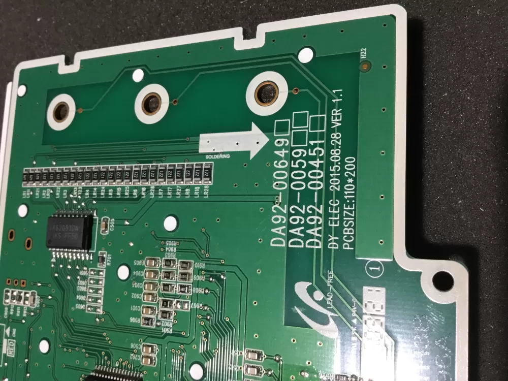 Samsung DA92 00649A Refrigerator Control Board Dispenser AZ88621 | NR1138