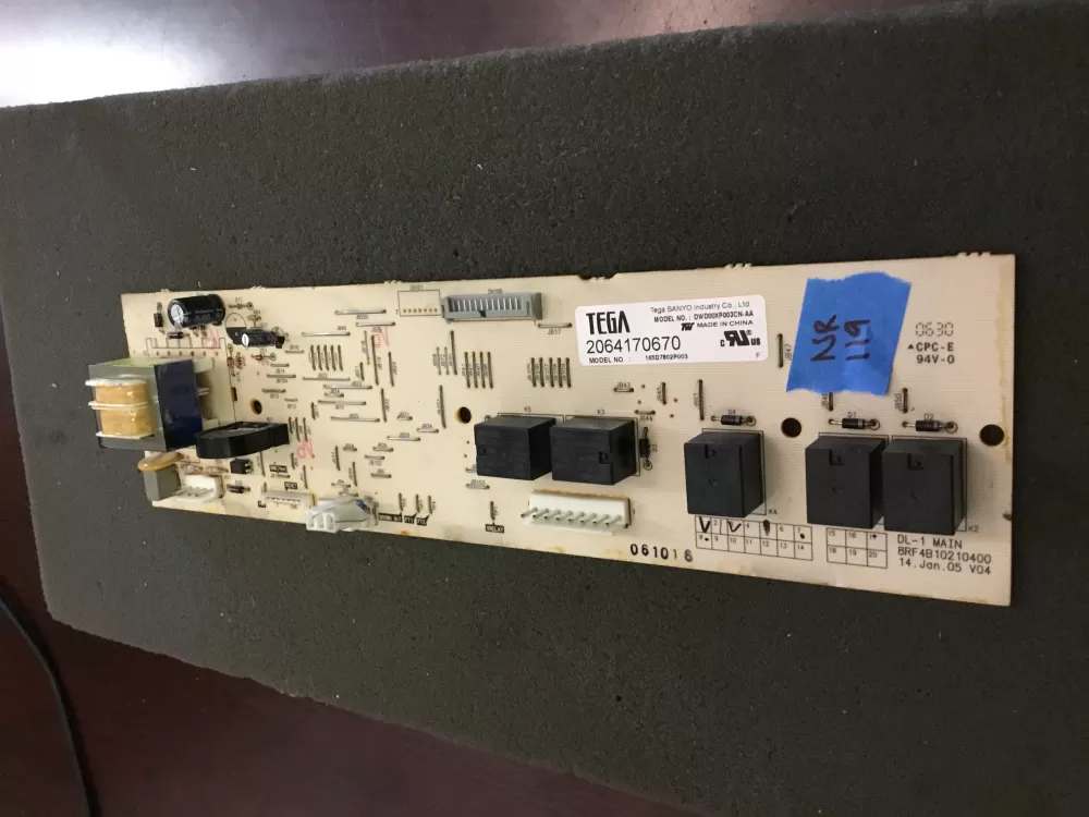 GE 165D7802P003 Dishwasher Control Board AZ100084 | NR119