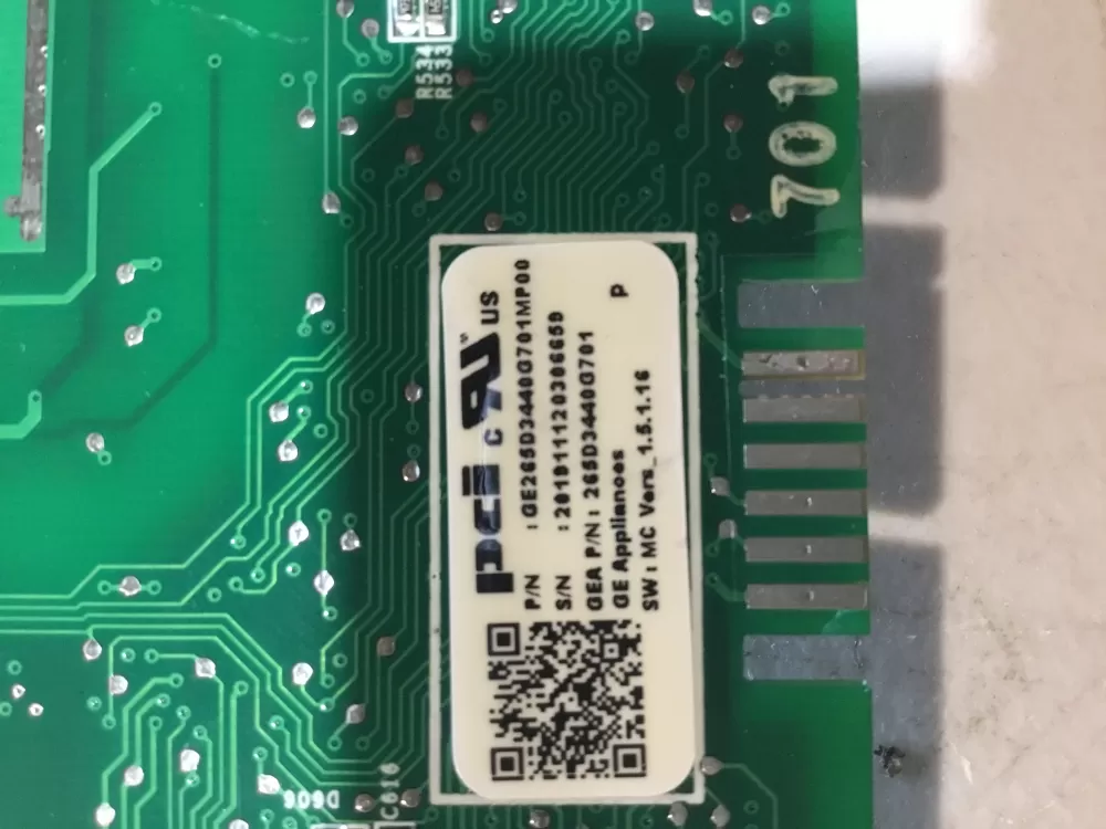 GE 265D3440G701 Dishwasher Control Board AZ49106 | NR1794
