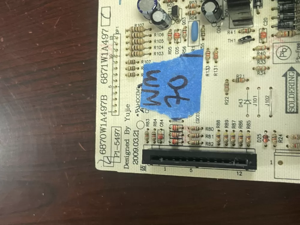 LG 6870W1A497B Microwave Control Board AZ83101 | Wm70