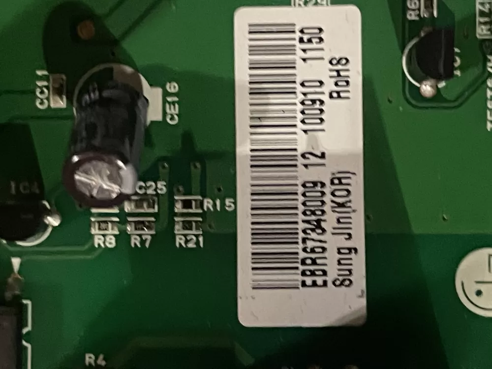 LG EBR67348009 Refrigerator Control Board AZ31783 | Wm16