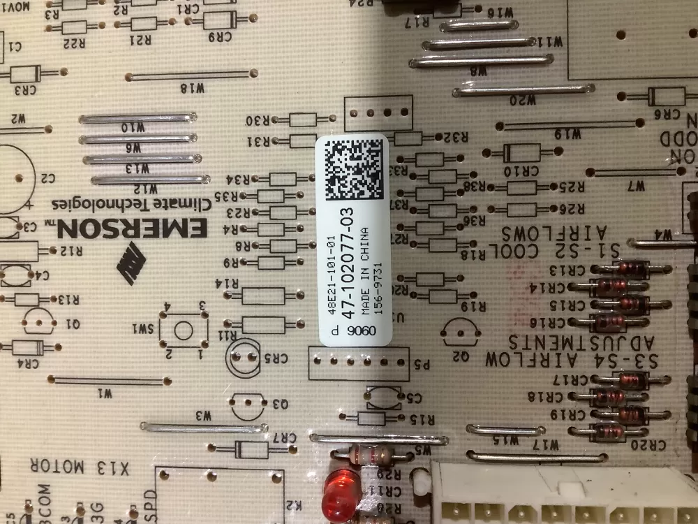 Rheem Emerson 47 102077 03 48e21 101 01  Control Board AZ104802 | AR1850