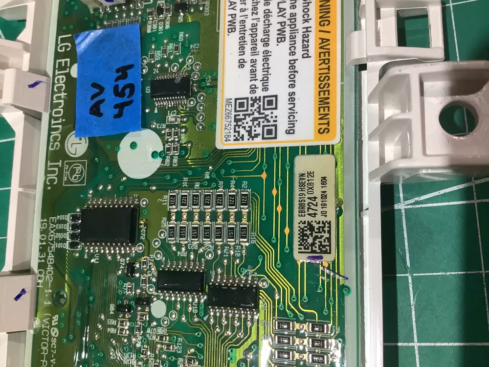 LG EBR85194724 AP6982837 Washer Display Control Board AZ185692 | AV454
