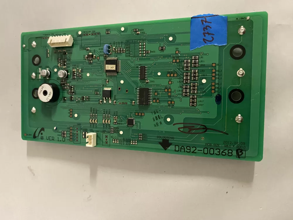 Samsung DA92-00368 B Refrigerator Dispenser UI Control Board AZ197643 | BK2737