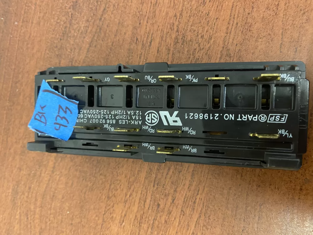 Whirlpool Maytag 2198621 Refrigerator Control Board Dispenser AZ35668 | BK433