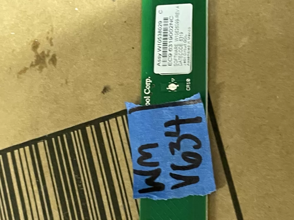 KitchenAid W10538029 Dishwasher Control Board Interface AZ98844 | Wmv634