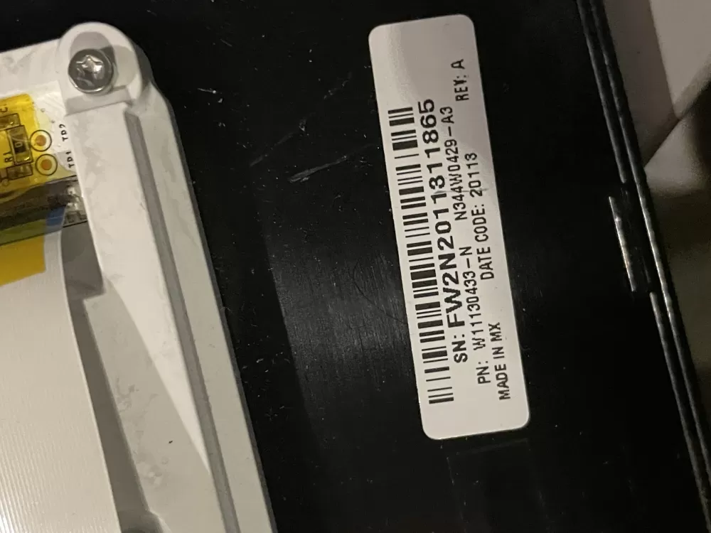 Washer Control Board Touchpad Panel User Interface W11130429 AZ33066 | Wm341