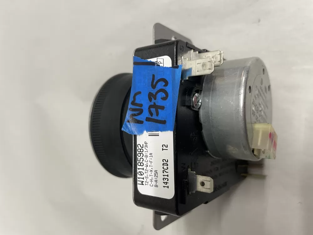 Maytag Dryer Timer W10185982F / W10185982 – Used, Electric, Fits Whirlpool & Maytag, Multicolor, Same-Day Ship