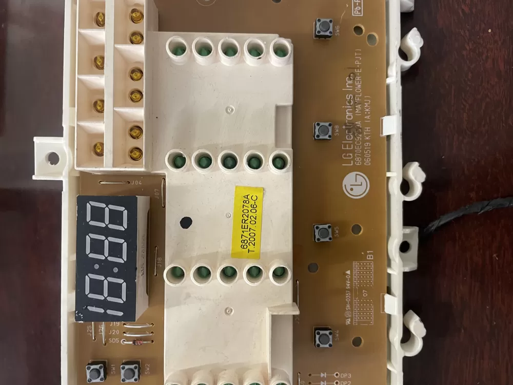 LG 6870EC9259A 6871ER2078A Washer Control Board AZ32330 | KMV73