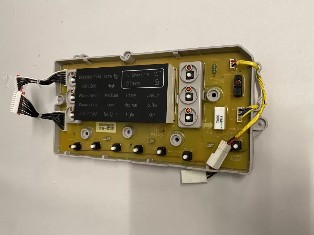 Samsung DC92-00130A  DC92-00125A Washer UI Control Board