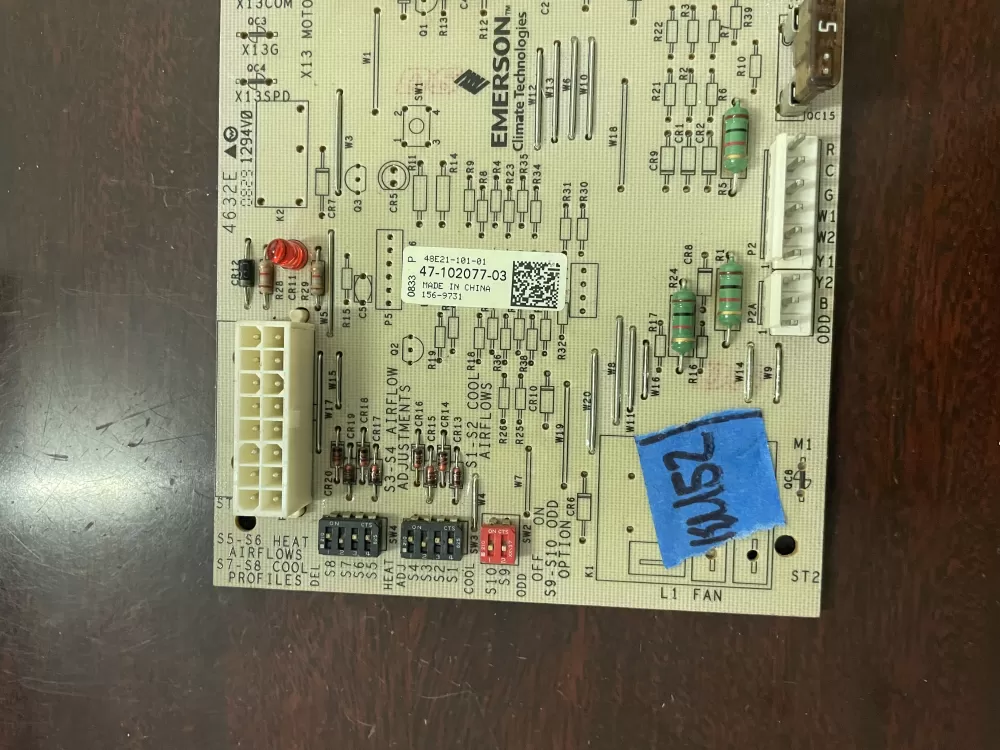Rheem Emerson 47 102077 03 48e21 101 01  Control Board AZ32714 | KM52