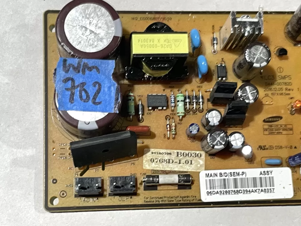 Samsung DA92 00768D Refrigerator Control Board Inverter AZ105317 | Wm782