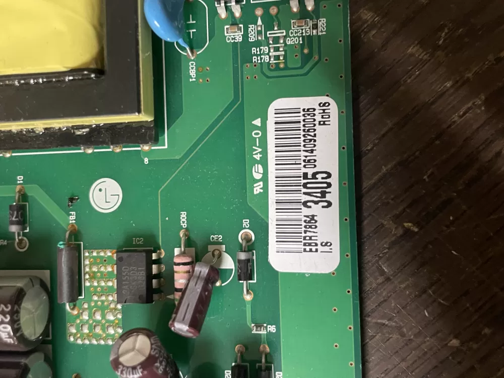 LG EBR78643405 CSP30020854 Refrigerator Control Board AZ40885 | Wmv402