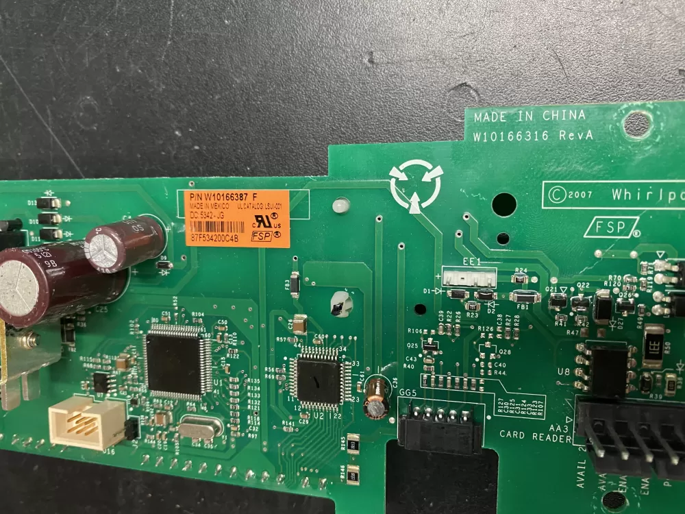 Maytag W10166387 W10166316 Dryer Control Board Display Used AZ22507 | BK1097