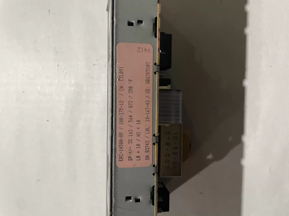 GE WB27K5107 ERC-14500-RP 100-375-12 Range Control Board