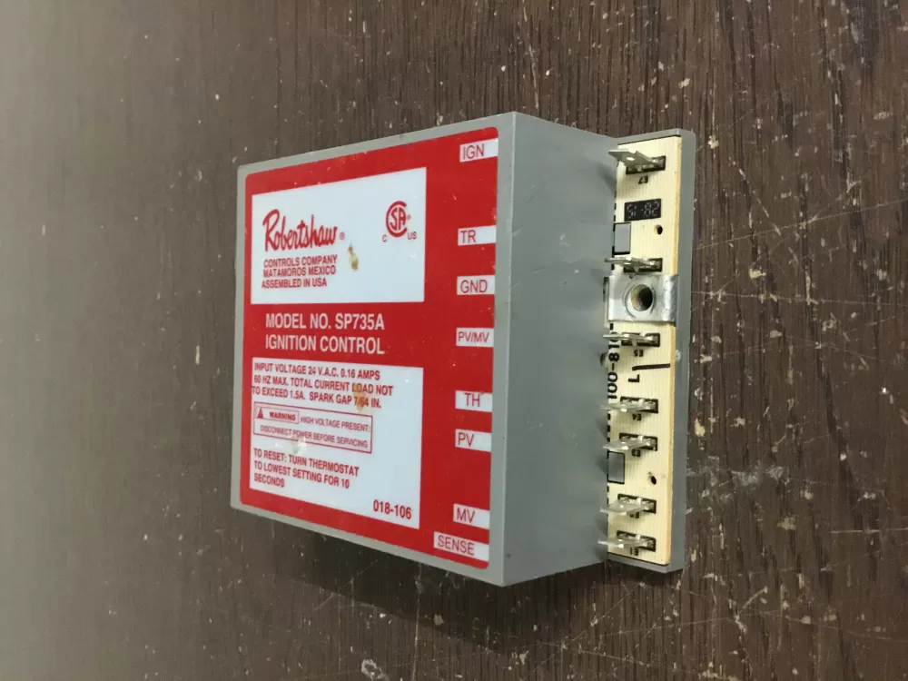 Robertshaw 100-00810-15  SP735A Furnace Module Ignition Lockout Control